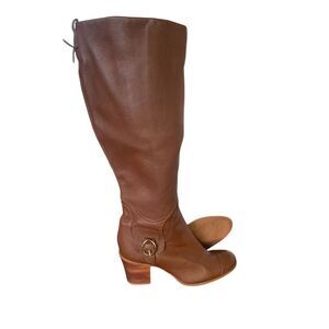 Skechers Women’s Knee High Leather Boots Brown Size 9